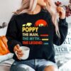 Poppy Man Myth Legend Bear Sunset Vintage Sweater