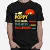 Poppy Man Myth Legend Bear Sunset Vintage T-Shirt