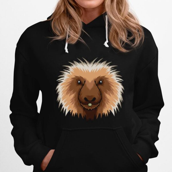 Porcupine Animal Head Cute Porcupine Hoodie