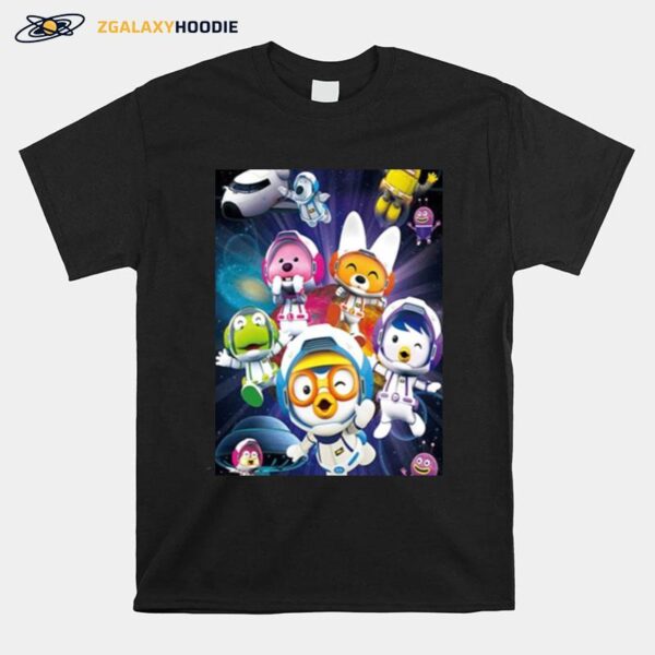 Pororo Space Travel Pororo And Friends T-Shirt