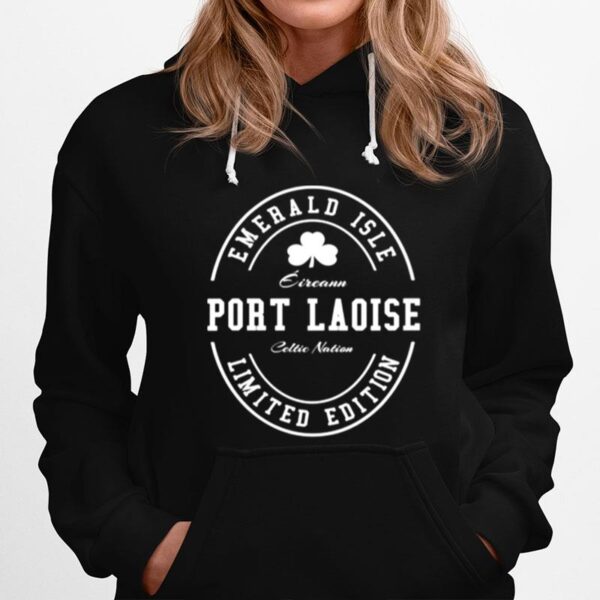 Port Laoise Ireland Shamrock Vintage Hoodie