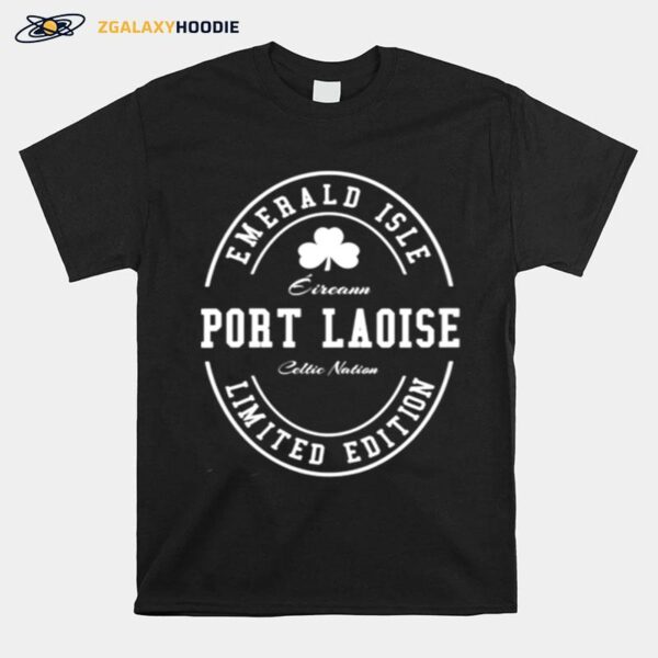 Port Laoise Ireland Shamrock Vintage T-Shirt