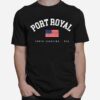 Port Royal South Carolina Usa Sc American Flag Usa City Name T-Shirt