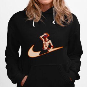 Portgas D Ace Nike Logo One Piece Hoodie