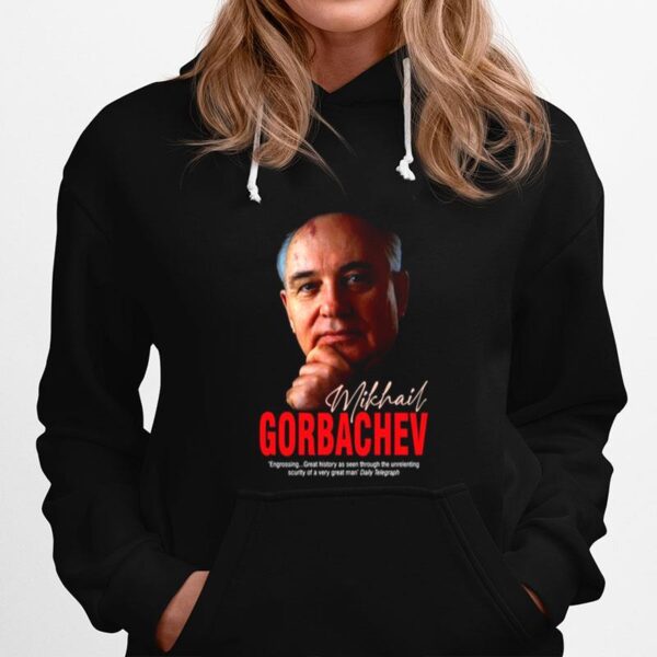 Portrait Art Curiosity Killed The Cat Mikhail Gorbachev Hoodie