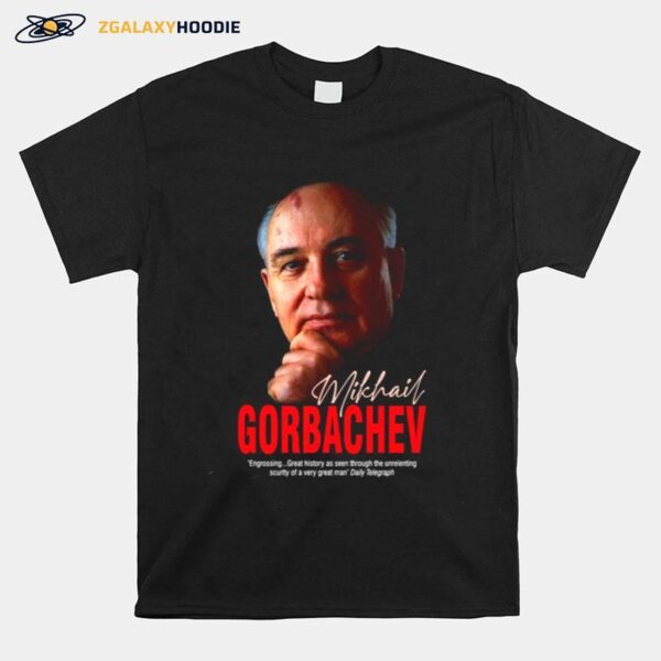 Portrait Art Curiosity Killed The Cat Mikhail Gorbachev T-Shirt