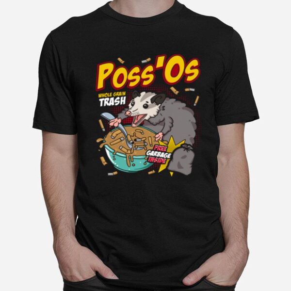 Possos Possum Cereal Box T-Shirt