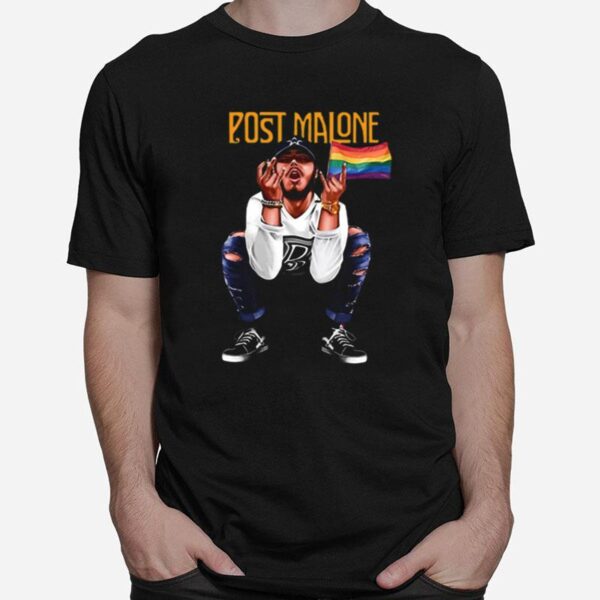 Post Malone Lgbt American Flag T-Shirt