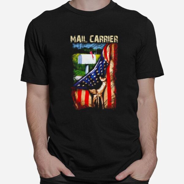 Postal Carrier American Flag T-Shirt