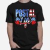 Postallife Mail Carrier Postal Worker Patriotic Postal Life T-Shirt