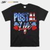 Postallife Mail Carrier Postal Worker Patriotic Postal Life T-Shirt