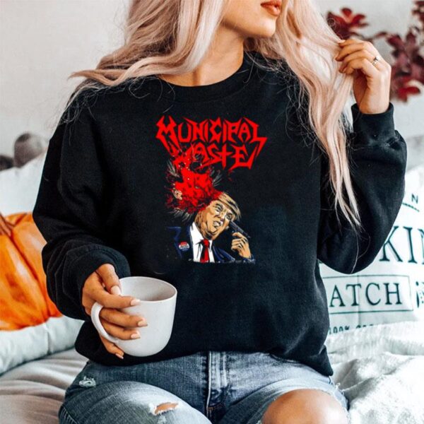 Poster Municipal Waste Is A Crossover Thrash Aha Band Sweater