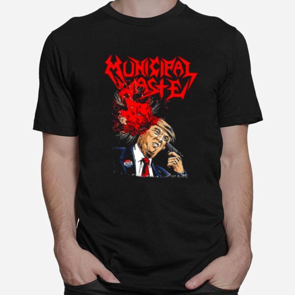 Poster Municipal Waste Is A Crossover Thrash Aha Band T-Shirt