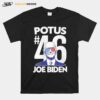 Potus 46 President Joe Biden Aviator Glasses Usa T-Shirt