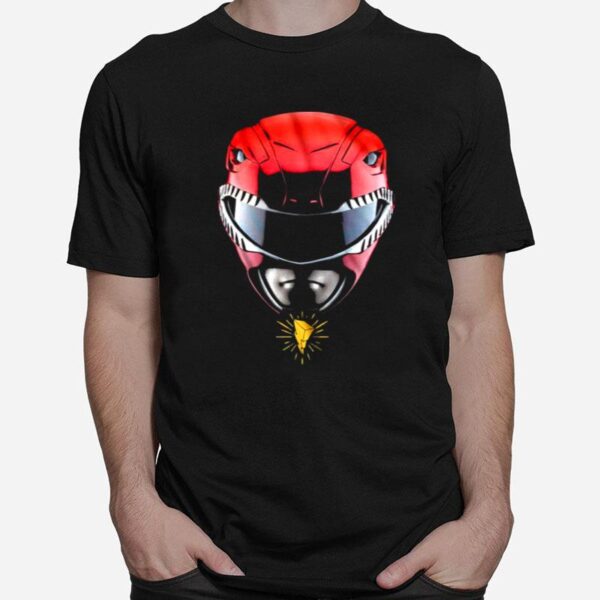 Power Rangers Red Mmpr Famous Helmet Soft T-Shirt