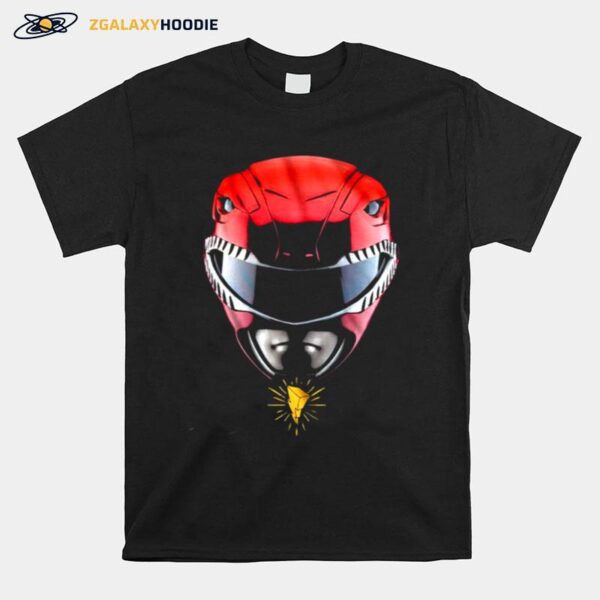 Power Rangers Red Mmpr Famous Helmet Soft T-Shirt