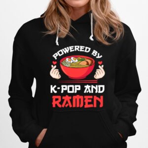 Powered By Kpop And Ramen Kpop Merch Merchandise Hoodie