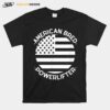 Powertlifter American Bred Patriotic Usa Flag T-Shirt