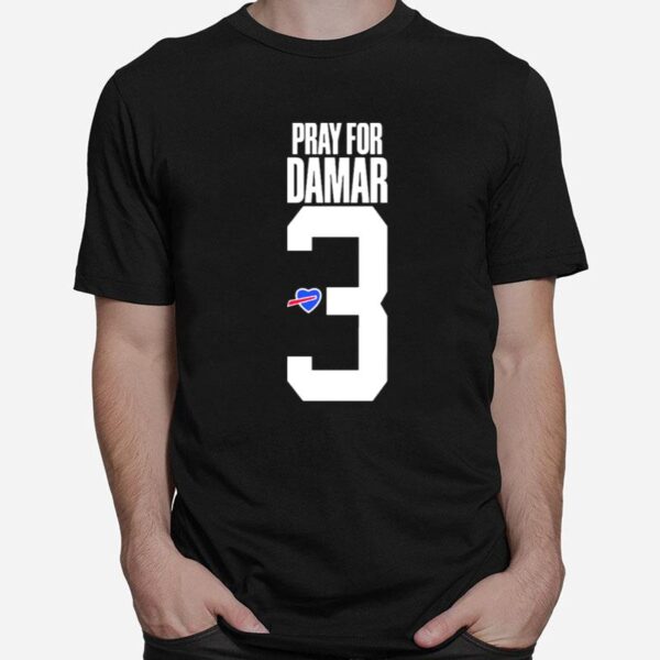 Pray For Damar Heart Love 3 Buffalo T-Shirt