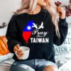 Pray For Taiwan Support Taiwanese Flag Heart Sweater