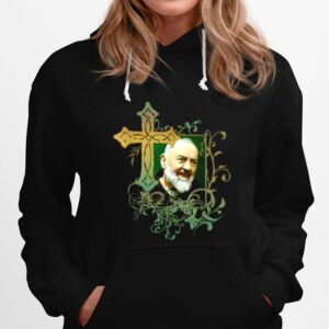 Prayer Cross Catholics Holy Saints St Padre Pio Hoodie