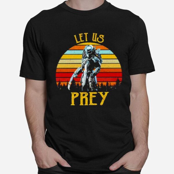 Predator Prey Let Us Prey Vintage T-Shirt