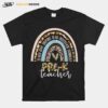 Prek Teacher Leopard Rainbow T-Shirt