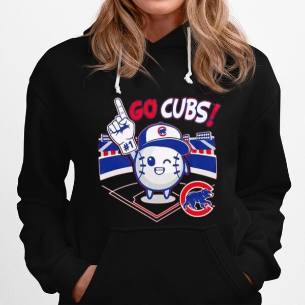 Preschool Chicago Cubs Red Ball Boy Go Cubs Hoodie