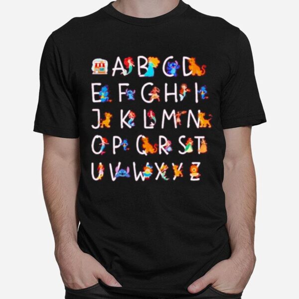 Preschool Teacher Back To School Alphabet T-Shirt