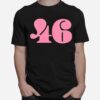 President 46 Number Pink Trump Biden Election T-Shirt