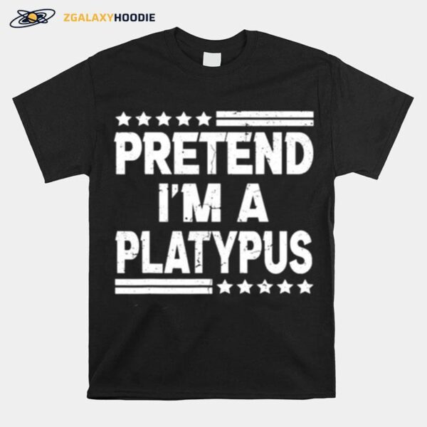 Pretend Im A Caveman Easy Lazy Halloween Costume Party T-Shirt