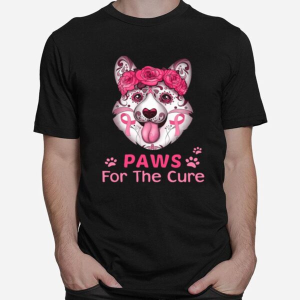 Pretty Corgi Sugar Paws For The Cure T-Shirt