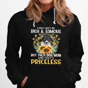 Pretty Toy Fox Terrier I May Not Be Rich And Famous Dog Mom Priceless Hoodie