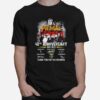 Primal Scream 40Th Anniversary 1982 2022 Thank You For The Memories Signatures T-Shirt