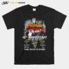 Primal Scream 40Th Anniversary 1982 2022 Thank You For The Memories Signatures T-Shirt