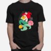 Princess Ariel Holding Flounder Illustration T-Shirt