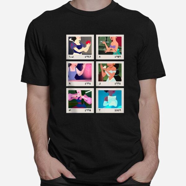 Princess Polaroid Photo Grid T-Shirt