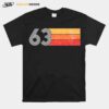 Prisma Retro Born In 1963 Tricolor Banner 56Th Birthday T-Shirt