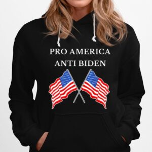 Pro America Anti Biden Anti Joe Biden American Flag Hoodie