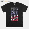 Pro America Anti Biden Social Club American Flag T-Shirt