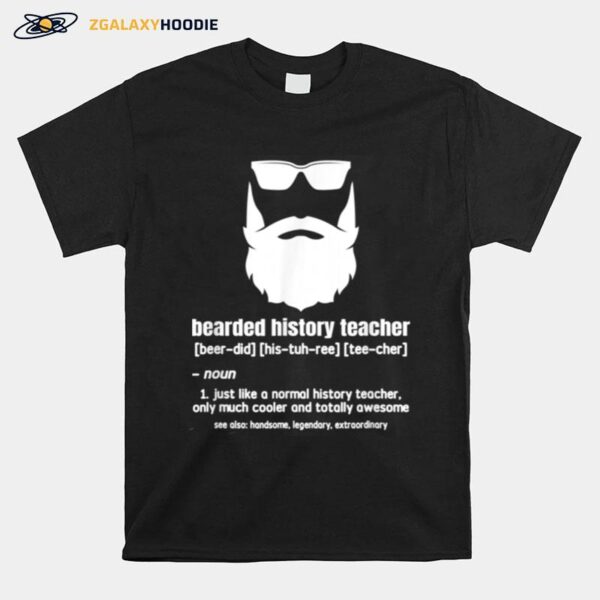 Professor Ancient Teaching Education Bearded History Teacher T-Shirt