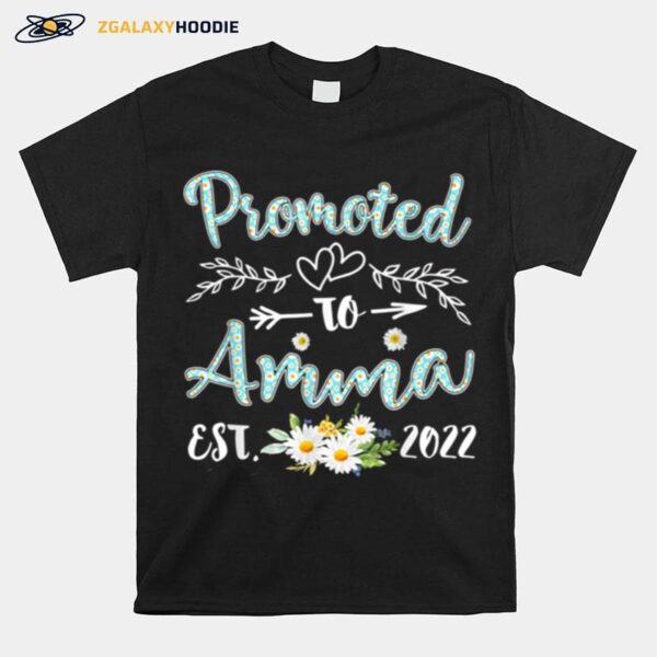 Promoted To Amma Est 2022 Daisy Decor T-Shirt