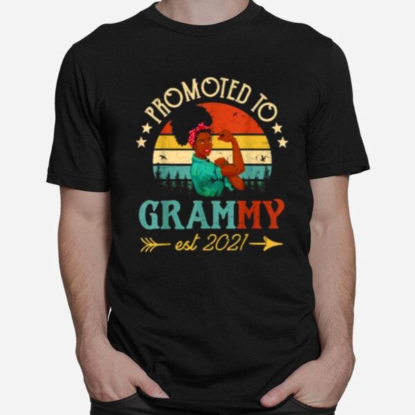 Promoted To Grammy Est 2022 Strong Women Vintage T-Shirt