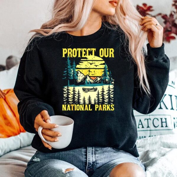 Protect Our Us National Parks Hiking Camping Sweater