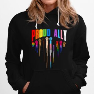 Proud Ally Lgbt Black Matter Live Hoodie