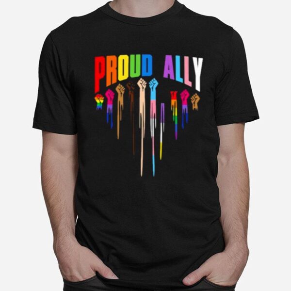 Proud Ally Lgbt Black Matter Live T-Shirt