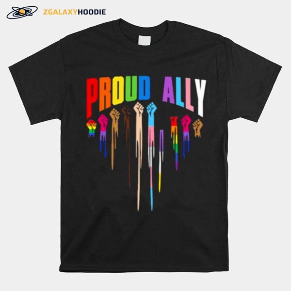 Proud Ally Lgbt Black Matter Live T-Shirt