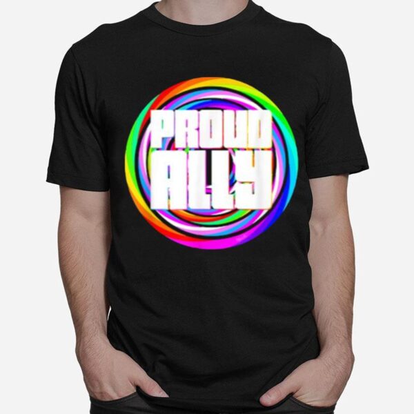 Proud Ally Lgbt Rainbow Color T-Shirt