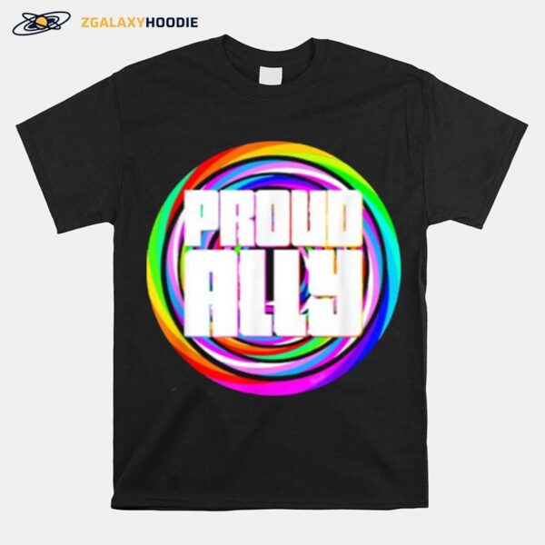 Proud Ally Lgbt Rainbow Color T-Shirt