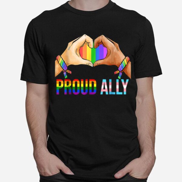 Proud Ally Lgbt Transgender Flag Gay Pride Lesbian T B0B316Vpvq T-Shirt